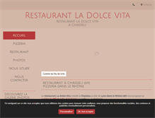 Tablet Screenshot of ladolcevita-pizzeria-chassieu.fr